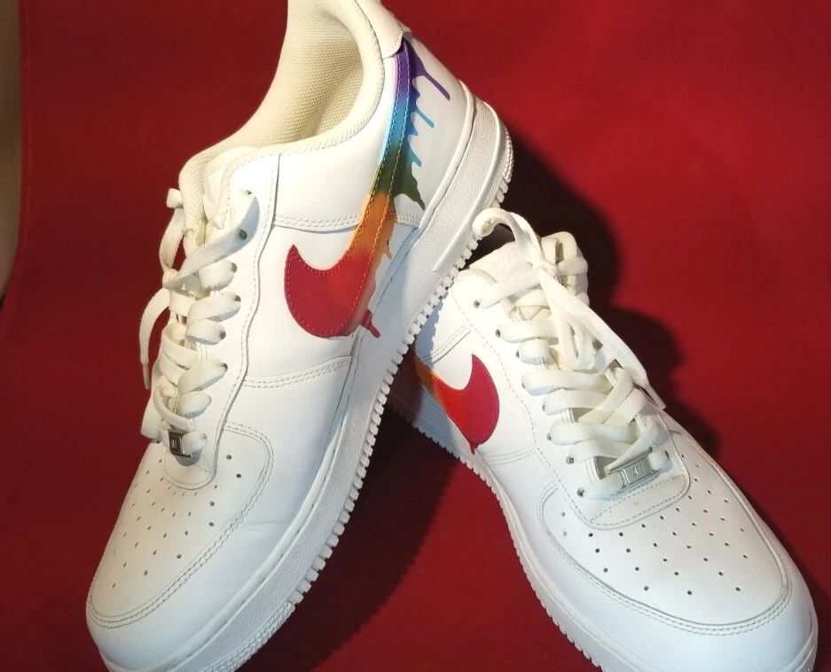 Pre-owned Nike Custom Air Force 1,custom Gray/black Drip Air Force 1,all  Sizes Men/women/kids