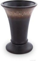 "Original Bunzlauer Keramik 800Ml Vase \"Valentina\" 19,5Cm Blumenvase Dekor Zaciek"