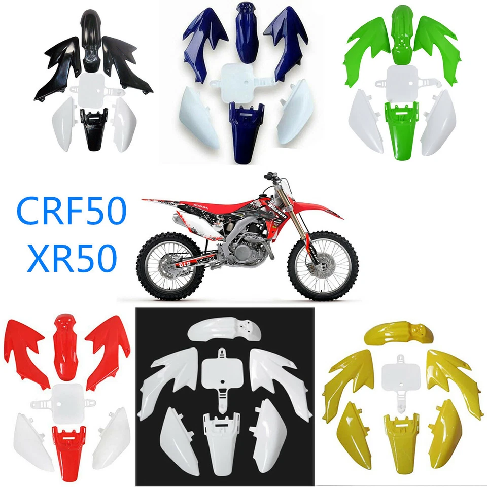 Cuerpo de guardabarros de plástico PARA HONDA XR50 CRF50 CRF50F Dirt Pit Bike Foto 2 de 4