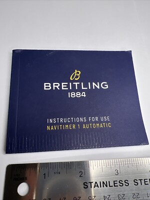 Breitling Instructions For Use Manual Navitimer Automatic Booklet