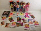 VINTAGE HUGE LOT 1985 BARBIE AND THE ROCKERS 6 DOLLS CLOTHES AND CASE DIVA DANA
