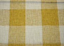 Yellow Gold Woven Buffalo Check Check Please Sunshine Kaufmann Fabric