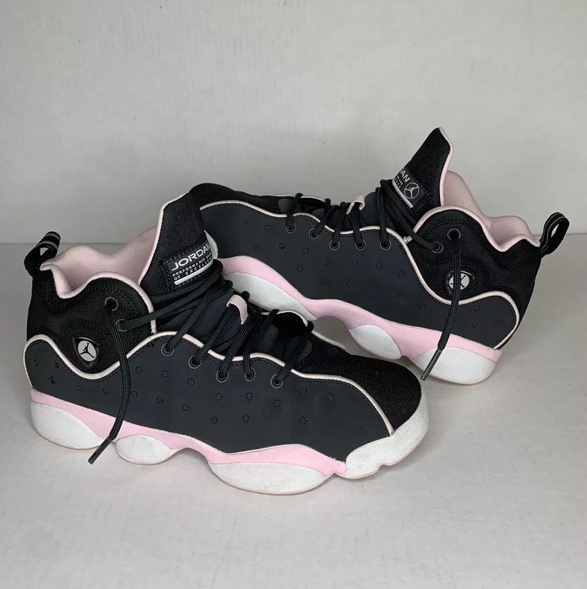 Jordan Jumpman Team II GS Girls 7Y Anthracite Black Pink