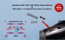 Replacement For Mossberg 500/835/590 Safety Detent Spring + 2 Detent Balls
