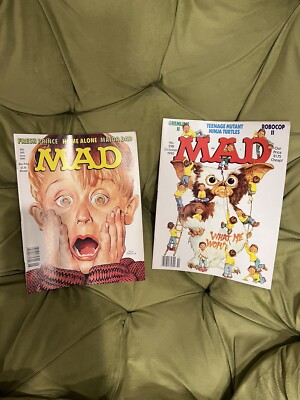 #ad 🔥MAD Magazine 1991 June 303 Home Alone Fresh Prince 298 Oct 1990 TMNT BRAND NEW $24.88