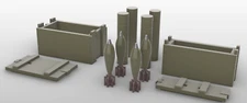 1/18 Scale Battleground US M1 81mm Mortar - Ammo Set