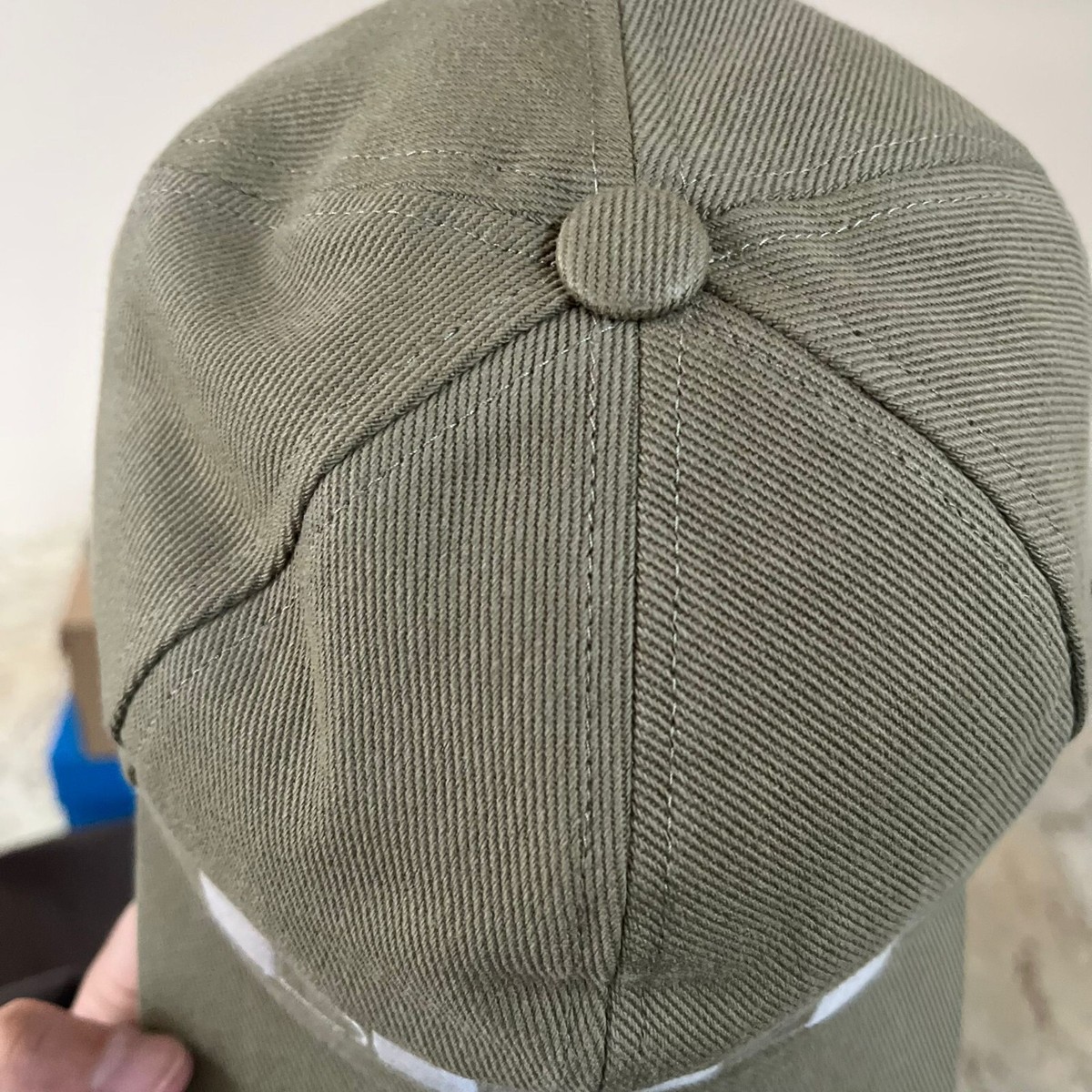 Rick Owens Drkshdw , Embroidered Logo Snapback Hat in Pale Green