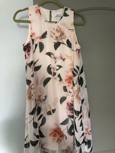 calvin klein pink floral dress