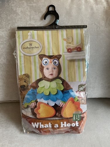 Owl Baby Costume Size 6-12 Months Halloween Full Outfit Hat Feet Bird Fast Ship - Picture 2 of 9