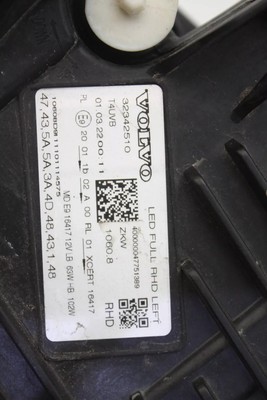 Volvo XC60 Left Side LED Headlight 32342510 Genuine for sale 