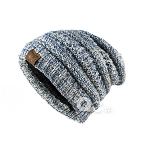 Women's Men Knit Slouchy Baggy Beanie Oversize Winter Hat Ski Fleece Slouchy Cap - Picture 26 of 29