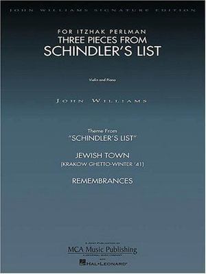 Three Pieces from Schindler's List Violin and Piano by Williams, J.
