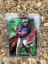 Topps 2024 Topps Finest Vladimir Guerrero Jr. Green Parallel 22/75 Blue Jays