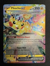 Pikachu ex 057/191 SV Scintille Urgenti Doppia Rara Carta Pokemon Holo NM