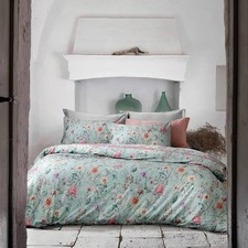 Completo copripiumino matrimoniale SOMMA in raso ARMILLA acqua