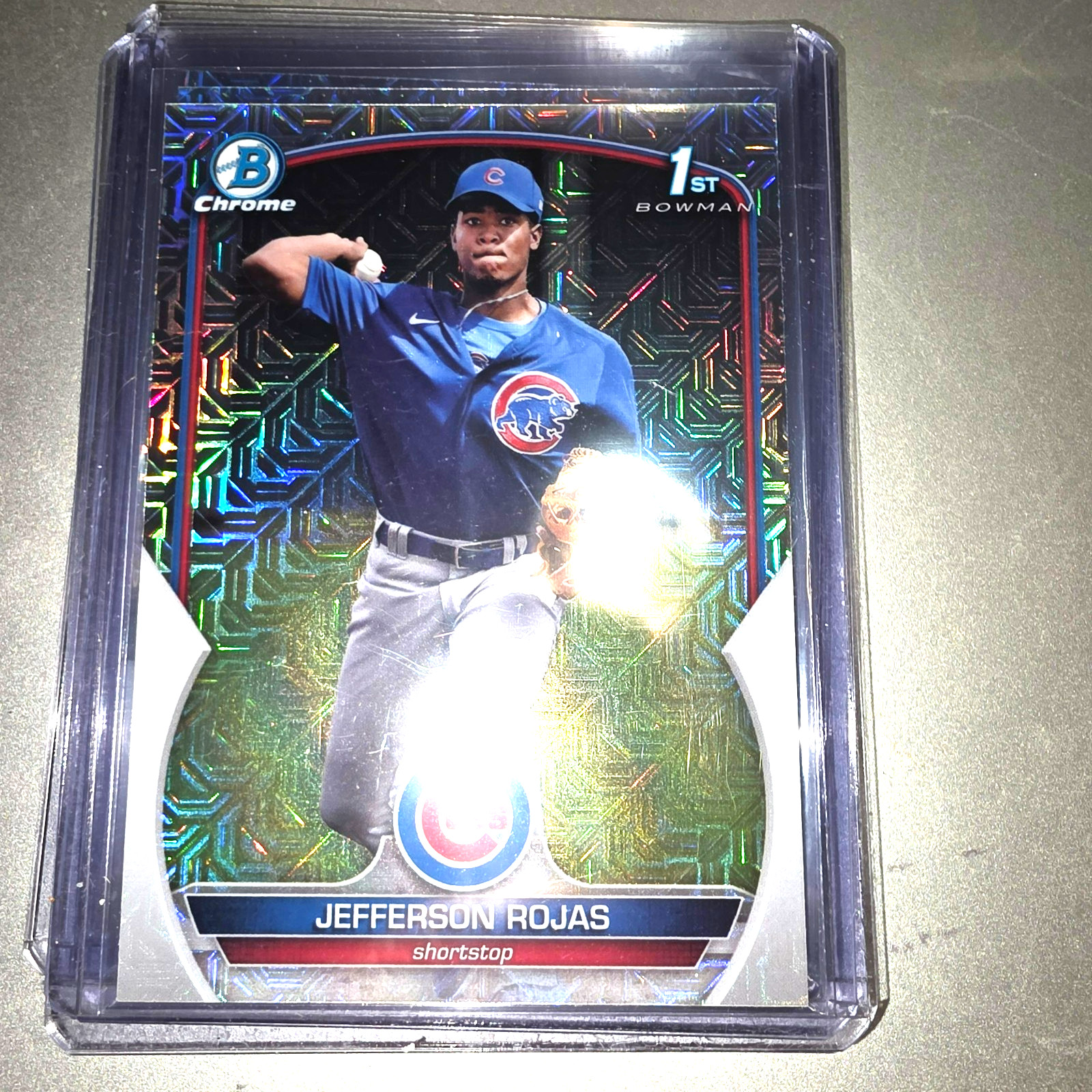 2023 1ST BOWMAN CHROME PROSPECTS MOJO #BCP-70 JEFFERSON ROJAS RC - CHICAGO CUBS