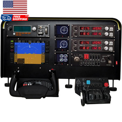 Meza-Flight Simulator Cockpit Compatible with Honeycomb and Logitech Yoke Honeyc