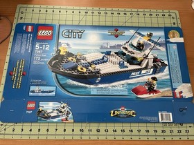 LEGO City 7287 Police Boat w/ Box, Instructions & Minifigures &ndash; Near Complete