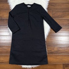 Emerson Fry Women's Size XXS Black Twill Cotton Pocket Mod Shift Dress