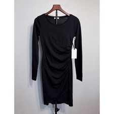 NWT Leith Bodycon Long Sleeve Evening Little Black Dress - Women's Small