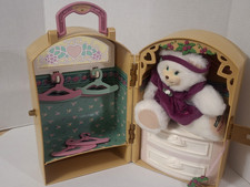 Vintage Fisher Price Briarberry Bear, Maggieberry W/ Wardrobe, Pictured Hangers