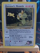 Pokémon TCG Gym Challenge Giovanni's Meowth 43/132 WOTC Vintage