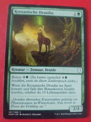 MAGIC THE GATHERING Krosanische Druidin 2018 Deutsch 167/269