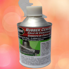 Rubber Cement Tire Repair Glue Brush Applicator Use With Plug 8 Oz