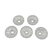 Clear Berry Bowl dessert Bowls Glass Set Of Five Round Pattern