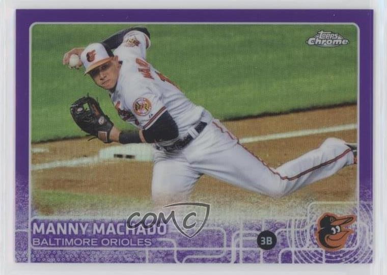 2015 Topps Chrome Purple Refractor 107/250 Manny Machado #42 05nn