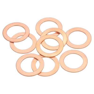 9Pcs M16 Flat Washer, 16mm ID, 24mm OD, 1mm Thick for Bolts Screws Machinery