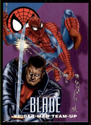 1995 Fleer Marvel Vision Spider-Man Team-Up #4 Blade