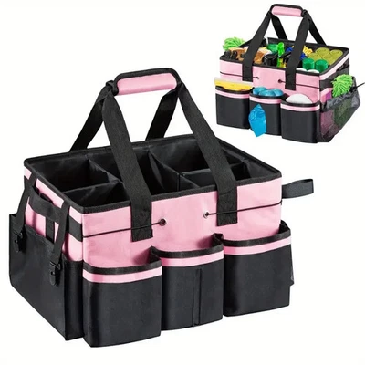 Cleaning Caddy Bag Multi Pocket Cleaning Supplies Organizer Housekeeper Handbag