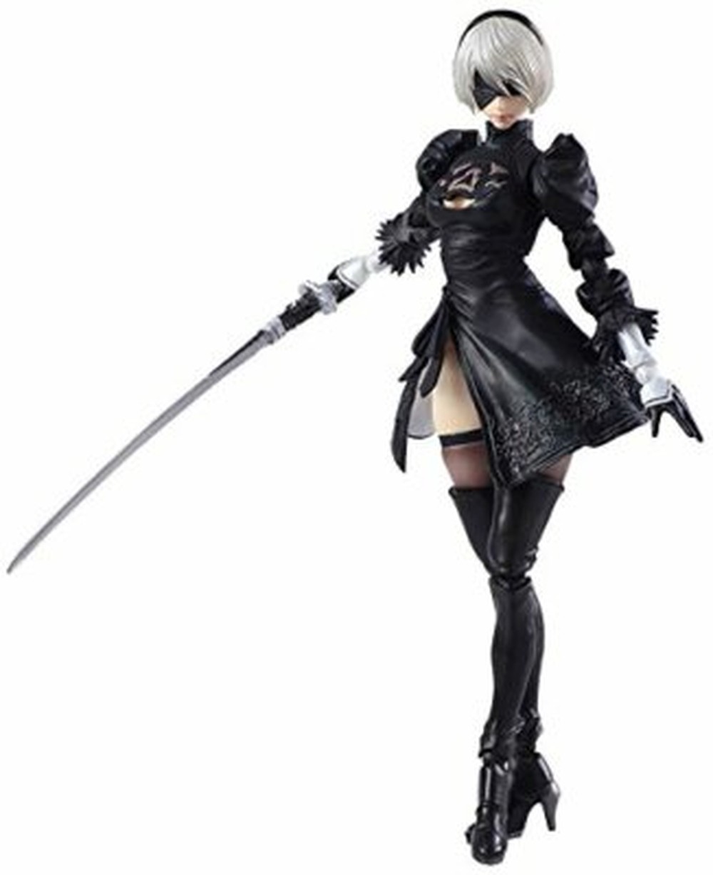 NEW Square Enix Nier Automata 2B & Machine Lifeform Bring Arts Action Figure Set