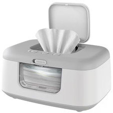 Jool Baby Tiny Bums Baby Wipe Warmer  Dispenser with Nightlight, Gray