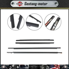 FRONT & REAR SET Door Belt Molding Weatherstrip For Toyota FJ Cruiser 07-13 14