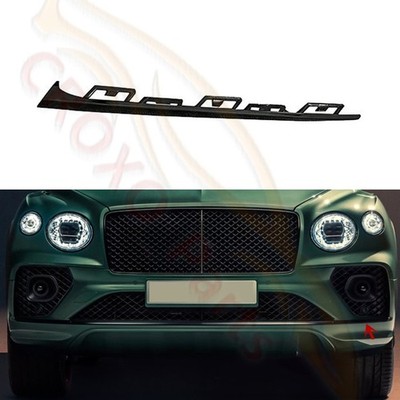 /Left Front Bumper Molding Trim Strip For Bentley Bentayga 2021-23 Glossy Black