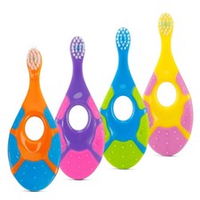 Baby Toothbrush for 0-2 Years, Safe and Sturdy, Oral Care Teether Brush, Extr...