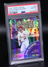 2000 Topps Chrome 463 Mark McGwire Refractor Pop 4 PSA 10 League Leader