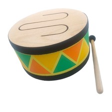 Holz Handtrommel Orff Percussion Instrument mit Drumstick Zubeh&ouml;r f&uuml;r