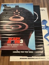 Lot of 3 Scary Movie 3 2003 Original Vinyl Bus Shelter 4x6 ft Movie Posters