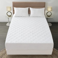 Hotel Quality Quilted Fitted Mattress Pad, Hypoallergenic, Mattress Pad