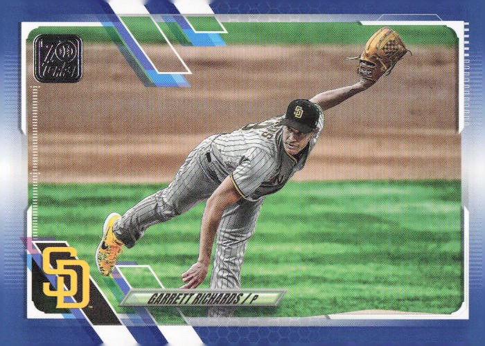 2021 Topps #140 Garrett Richards Royal Blue