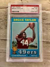 1971 Topps - Bruce Taylor #239 (RC) PSA 8 Only 3 Graded Higher SF 49ers !