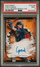 2024 Topps Finest Finest Autographs #FACME Curtis Mead Refractor PSA 9