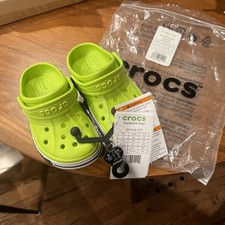 Crocs Kids Iconic Toddler Size C8 Green Sporty Clogs 8 GUC