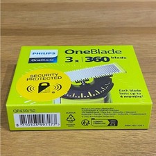 Philips OneBlade 360 3 x Replacement Blades Pack Shaver Trimmer 100% Original