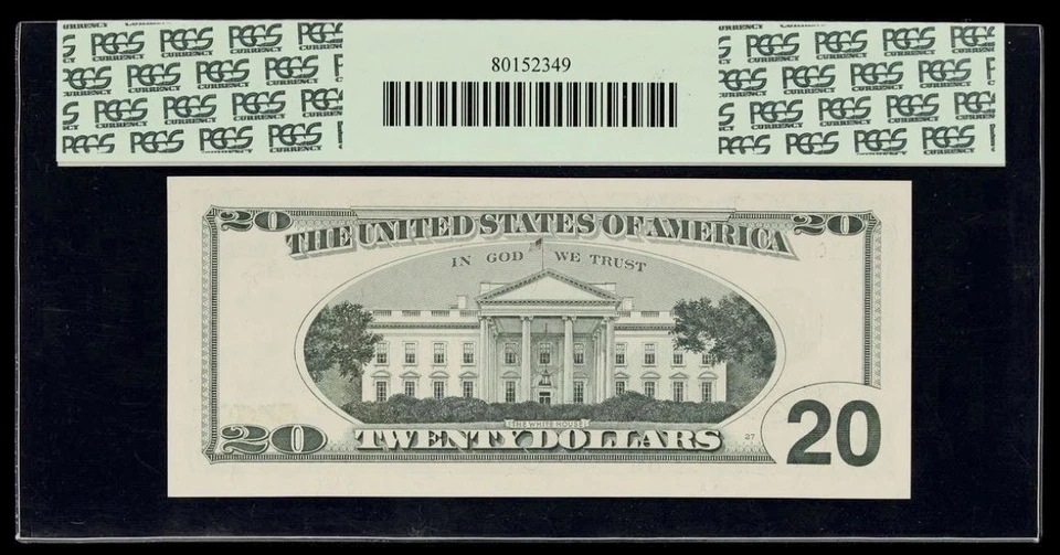 2001 $20 Dollar TRUE BINARY Fancy Serial # 10011011 PCGS 64 PPQ San Francisco - Image 2 of 2