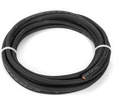 4 Gauge Premium Extra Flexible Welding Cable 600 Volt - Black - 50 Feet - Made I