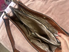 Brown Leather Bag London Fog Shoulder Bag